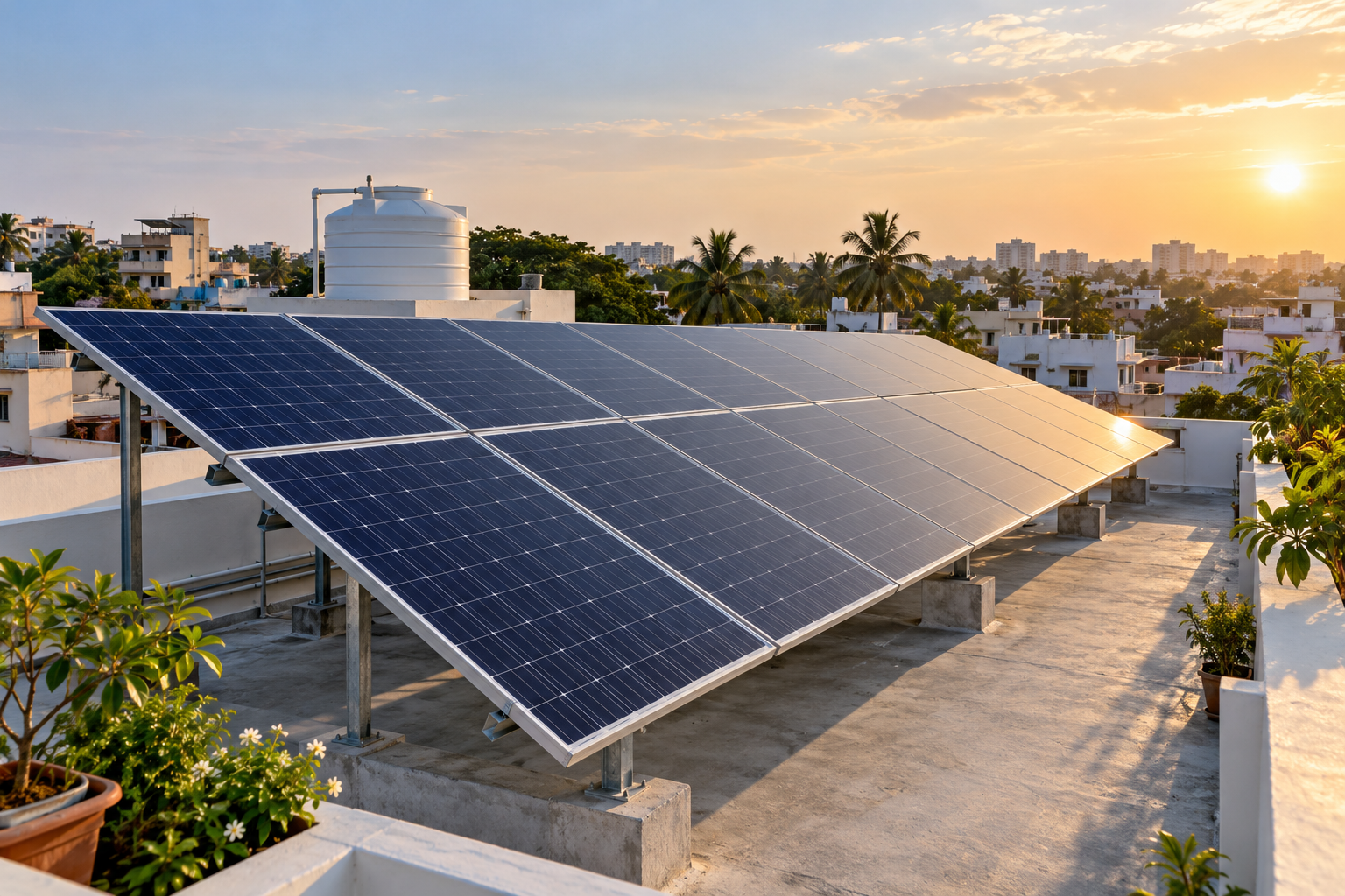 Urban rooftop solar